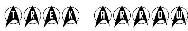 Trek Arrowcaps font preview